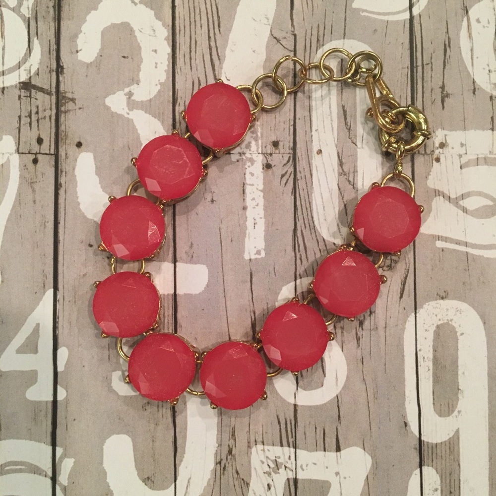 Women’s Colored Gem Dot Bracelet In Pink